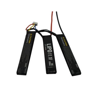 Airsoft rechargeable Li-po battery 11.1v1200mah (Triple stick)