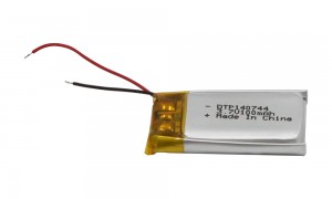 Customized size the smallest HRL3.7v 100mah lipo battery.