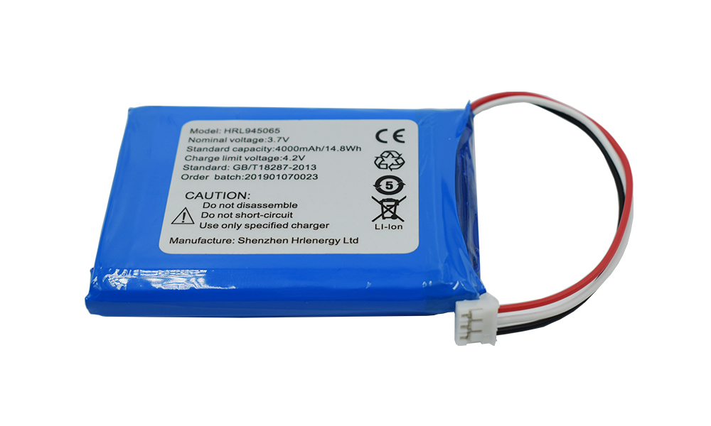 Factory wholesale 3.7v Lithium Ion Battery 1300mah – High capacity rechargeable lithium polymer battery HRL945065 4000mah for Portable_Lamp – Hrlenergy