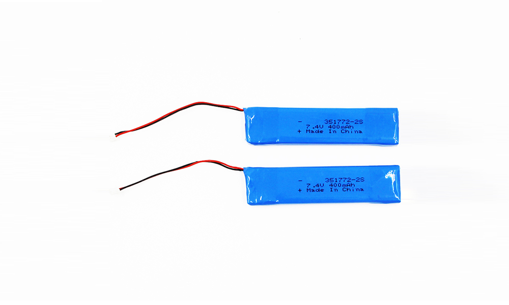HRL351772 400MAH 7.4V polymer battery pack with ROHS REACH certificates Featured Image