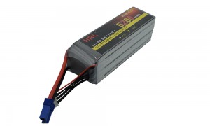 High Discharge C rating lithium polymer battery6S 22.2V5200mAh