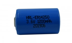 ER14250 3.6v 1200mah Instrument water meter li-socl2 lithium battery