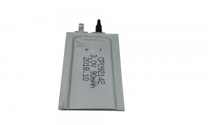 3V LiMnO2 Ultra Thin Credit Card Film Battery cp092142 90mAh Lithium Battery